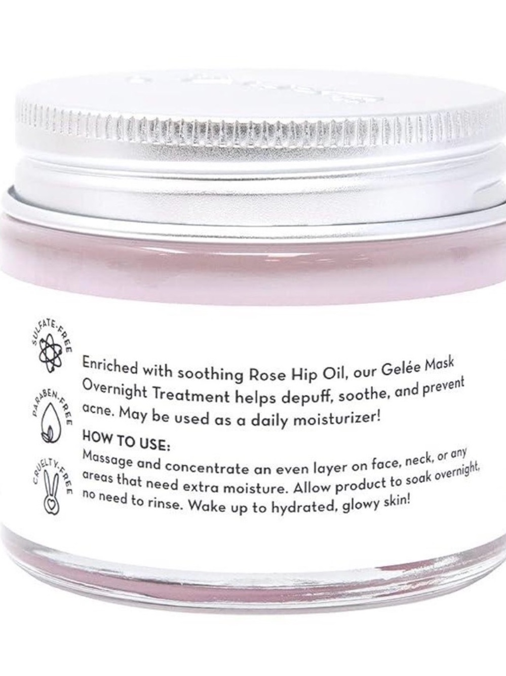 The Crème Shop - Rose Hip Oil Gelée Mask - Overnight Treatment - Picture 3 of 4